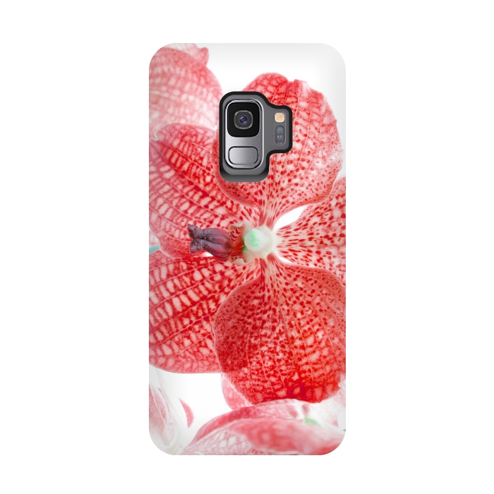 Galaxy S9 StrongFit Red Natures Flower by Bledi