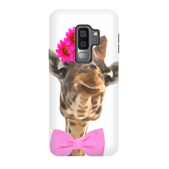 Galaxy S9 plus StrongFit Funny Giraffe Illustration by Alemi