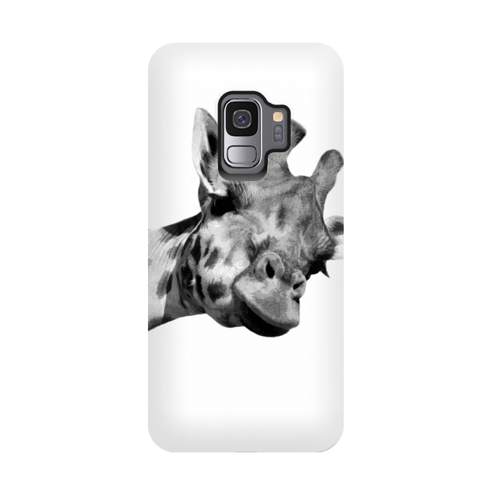 Galaxy S9 StrongFit Black and White Giraffe by Alemi