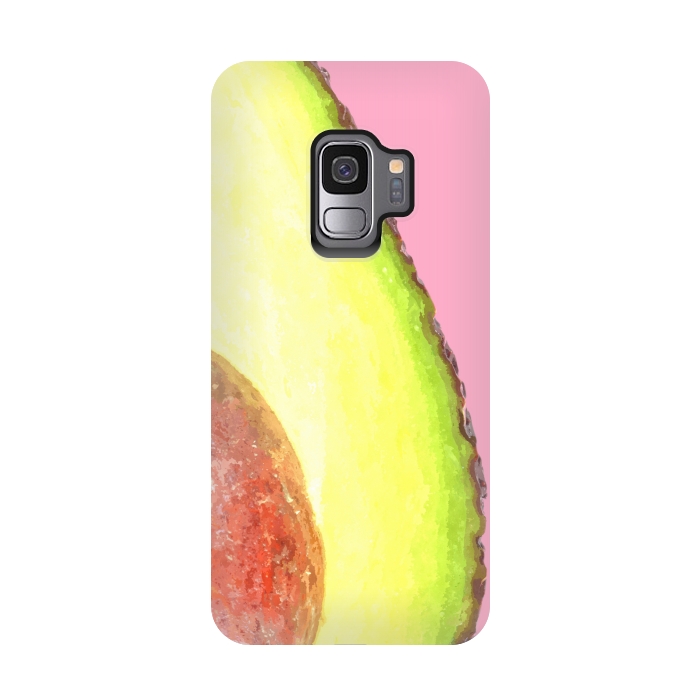 Galaxy S9 StrongFit Avocado Tropical Fruit by Alemi