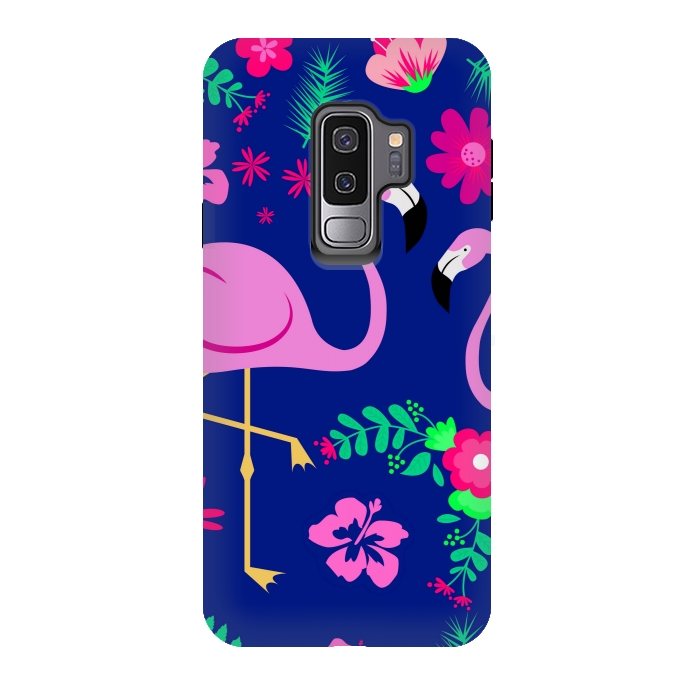 Galaxy S9 plus StrongFit flamingo pattern by MALLIKA