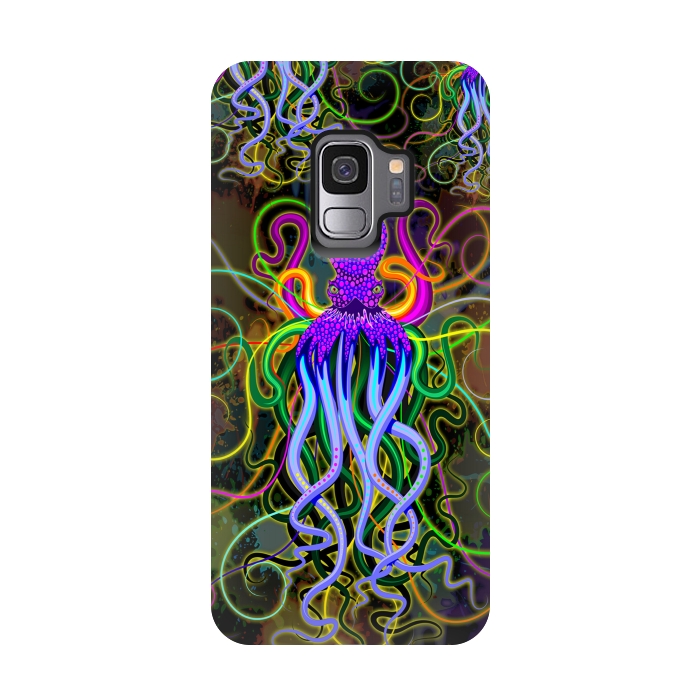 Galaxy S9 StrongFit Octopus Psychedelic Luminescence by BluedarkArt