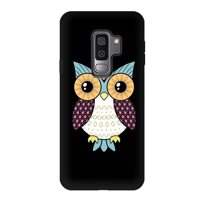 Galaxy S9 plus StrongFit Fancy owl by Laura Nagel