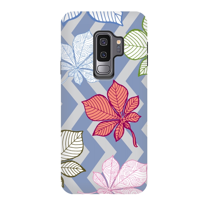 Galaxy S9 plus StrongFit Autumn Leaves Pattern IV by Bledi