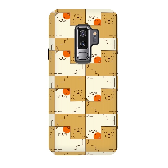 Galaxy S9 plus StrongFit Cat and Dog by Coffee Man
