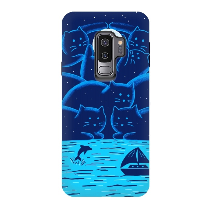 Galaxy S9 plus StrongFit Cats Landscape by Coffee Man