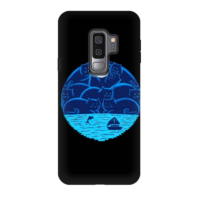 Galaxy S9 plus StrongFit Cats Landscape-2 by Coffee Man