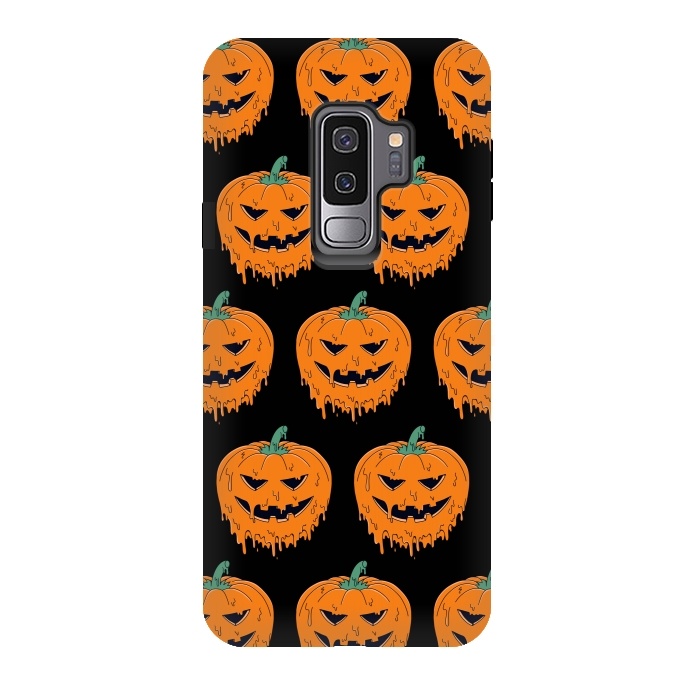 Galaxy S9 plus StrongFit Melted Pumpkin Pattern by Coffee Man