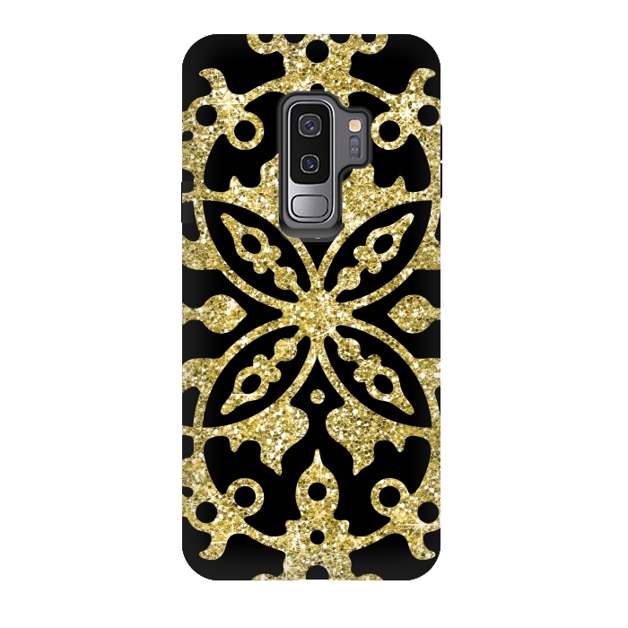 Galaxy S9 plus StrongFit Black and Gold Fashion Case by Alemi