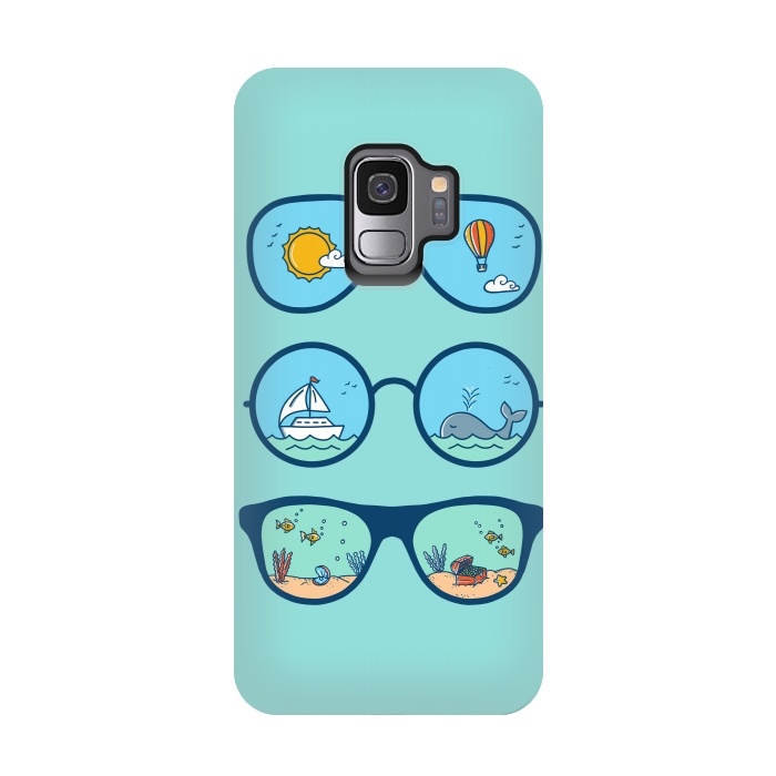 Galaxy S9 StrongFit Sunglasses Landscape by Coffee Man