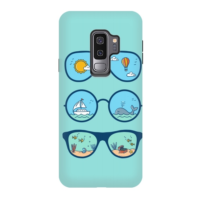 Galaxy S9 plus StrongFit Sunglasses Landscape by Coffee Man