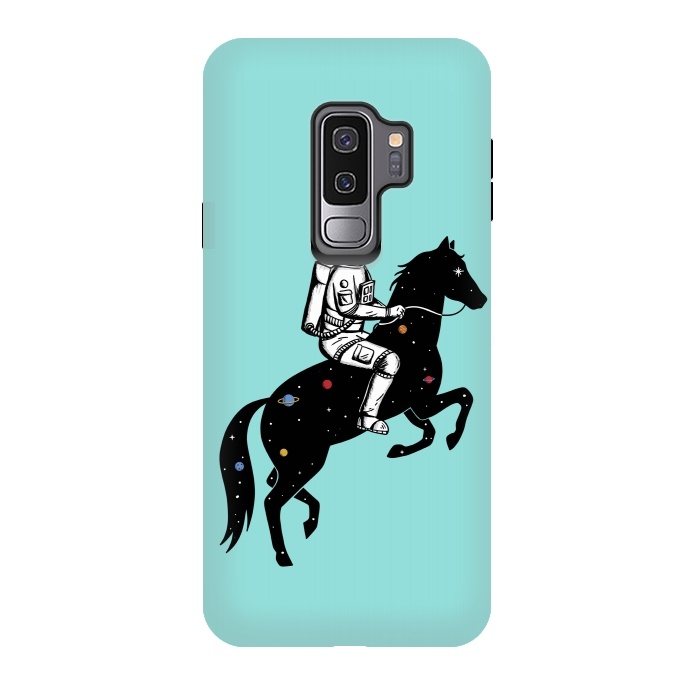Galaxy S9 plus StrongFit Astronaut and Horse 2 by Coffee Man