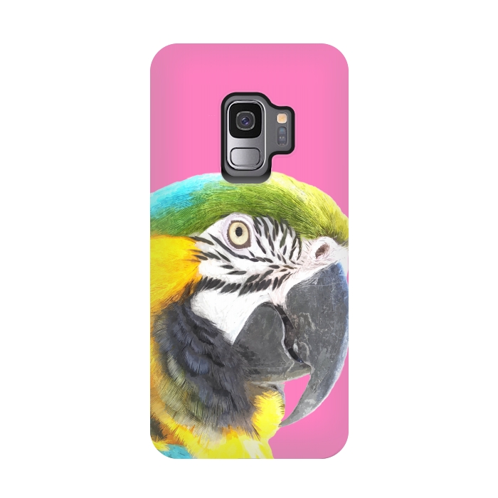 Galaxy S9 StrongFit Macaw Portrait by Alemi