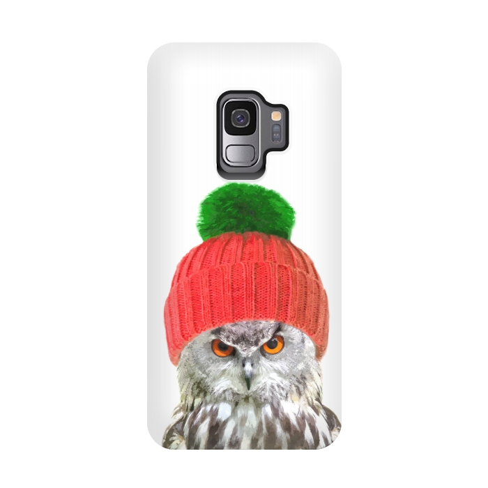 Galaxy S9 StrongFit Funny Owl Portrait by Alemi