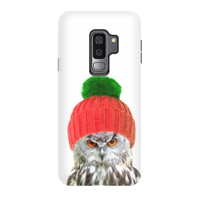 Galaxy S9 plus StrongFit Funny Owl Portrait by Alemi
