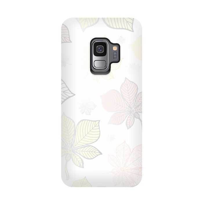 Galaxy S9 StrongFit Autumn Leaves Pattern XV by Bledi