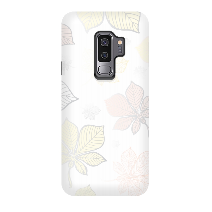 Galaxy S9 plus StrongFit Autumn Leaves Pattern XV by Bledi