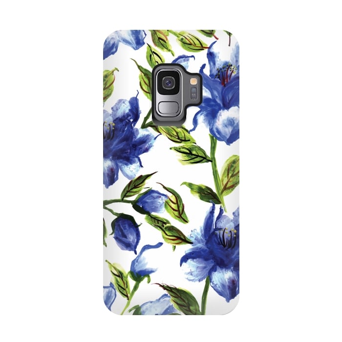 Galaxy S9 StrongFit Floral Print V by Bledi