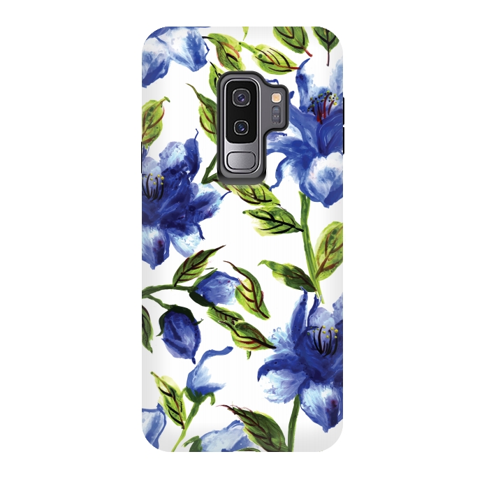 Galaxy S9 plus StrongFit Floral Print V by Bledi