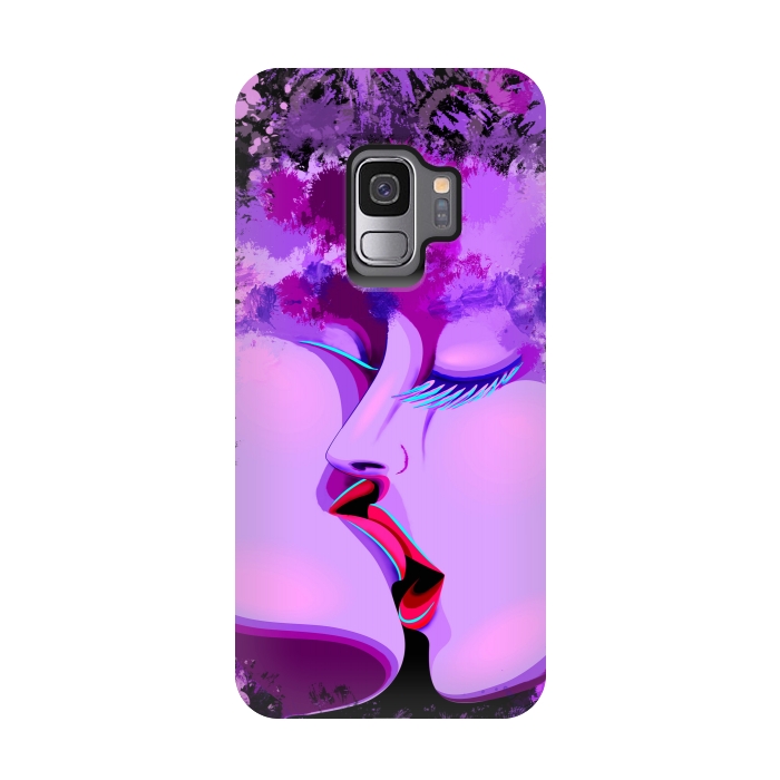 Galaxy S9 StrongFit Lovers Kiss Ultraviolet Love Romance   by BluedarkArt