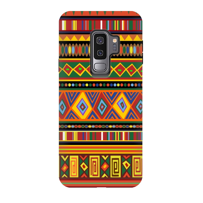 Galaxy S9 plus StrongFit Ethnic Colorful Pattern Africa Art by BluedarkArt