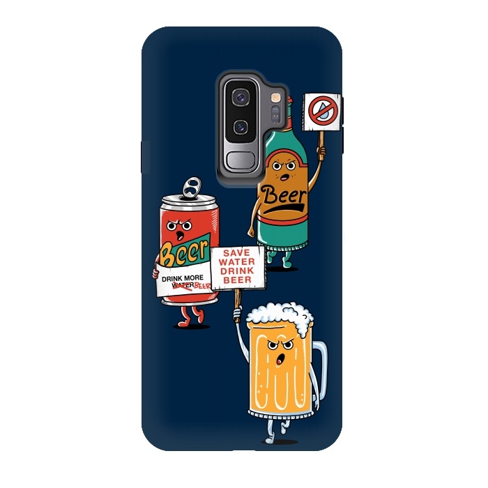 Galaxy S9 plus StrongFit Save Water Drink Beer by Coffee Man