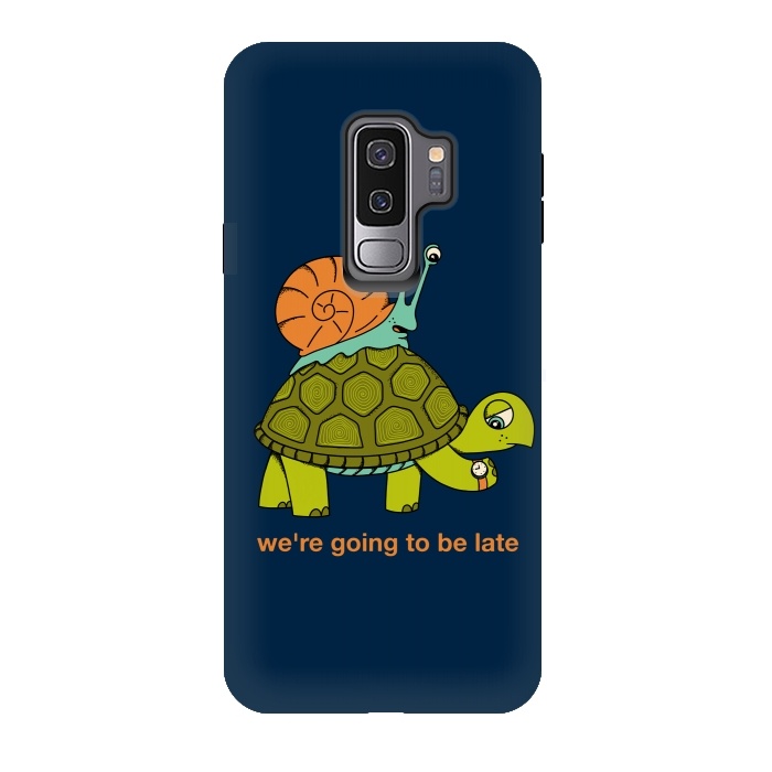 Galaxy S9 plus StrongFit Turtle and Snail by Coffee Man
