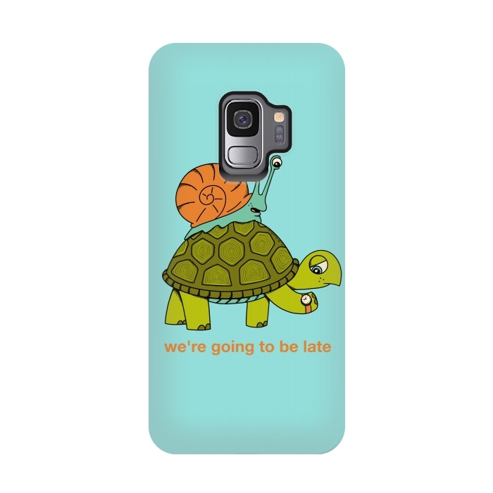 Galaxy S9 StrongFit Turtle and Snail-2 by Coffee Man
