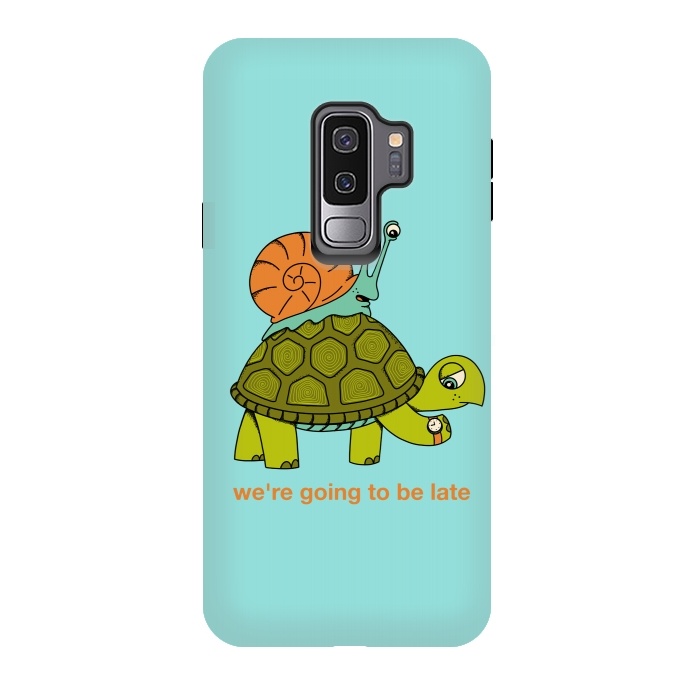 Galaxy S9 plus StrongFit Turtle and Snail-2 by Coffee Man