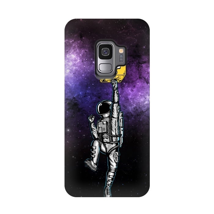 Galaxy S9 StrongFit Astronaut and Star by Coffee Man