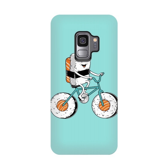 Galaxy S9 StrongFit Sushi Bicycle by Coffee Man