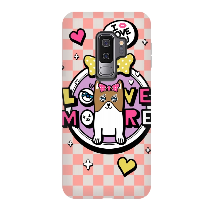 Galaxy S9 plus StrongFit CUTIE DOG by Michael Cheung