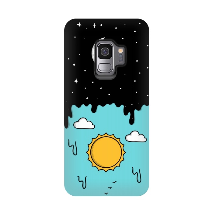 Galaxy S9 StrongFit Day and Night Melted by Coffee Man
