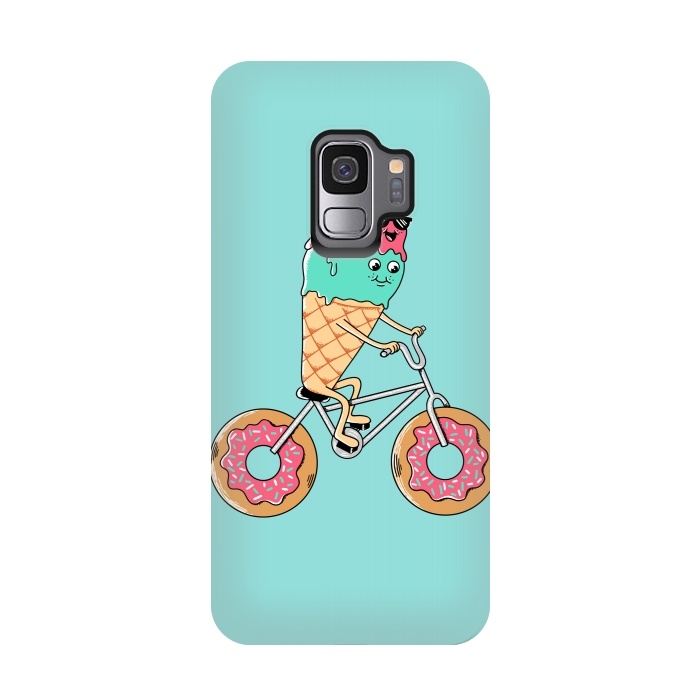 Galaxy S9 StrongFit Donut Bicycle by Coffee Man