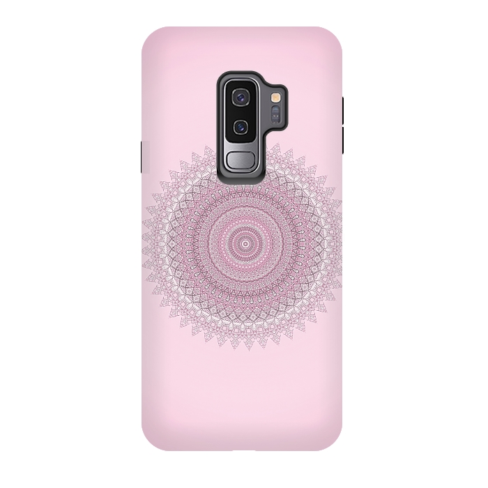 Galaxy S9 plus StrongFit Soft Pink Mandala by Andrea Haase