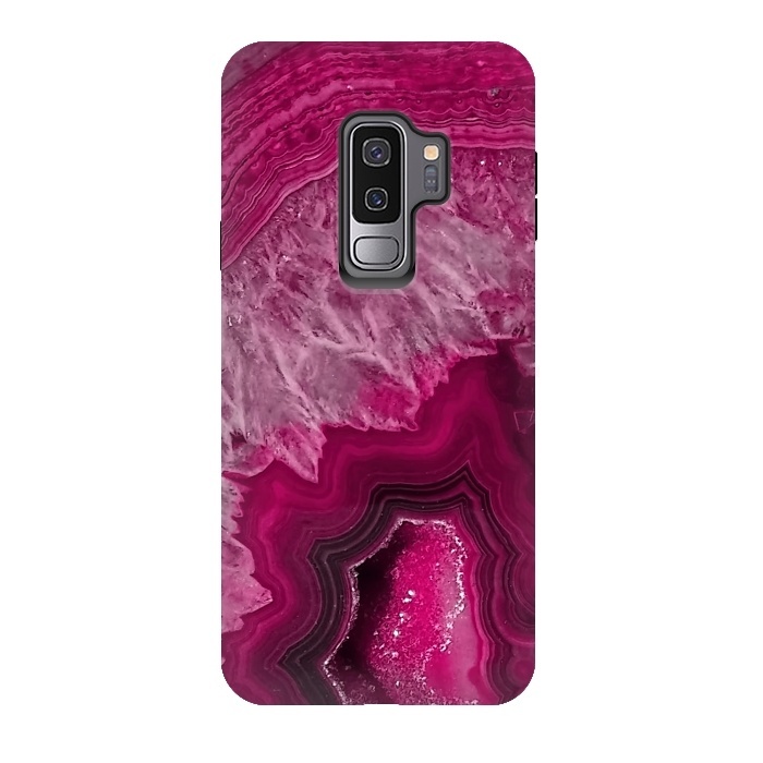 Galaxy S9 plus StrongFit Pink Agate by  Utart