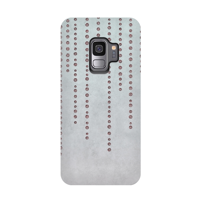Galaxy S9 StrongFit Soft Pink Rhinestone Embellishment by Andrea Haase
