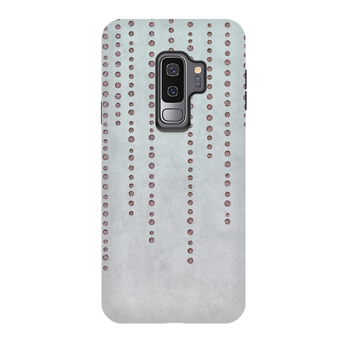 Galaxy S9 plus StrongFit Soft Pink Rhinestone Embellishment by Andrea Haase