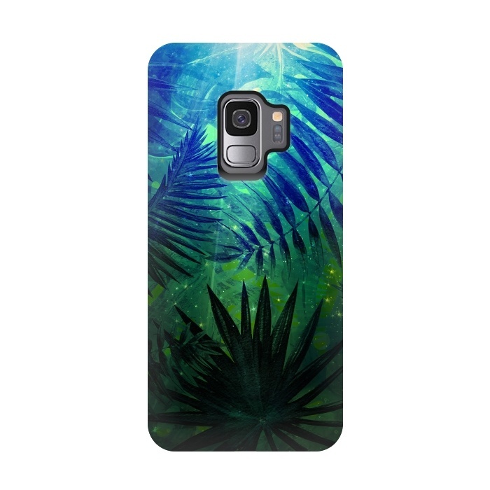 Galaxy S9 StrongFit Aloha Blue Jungle Night by  Utart