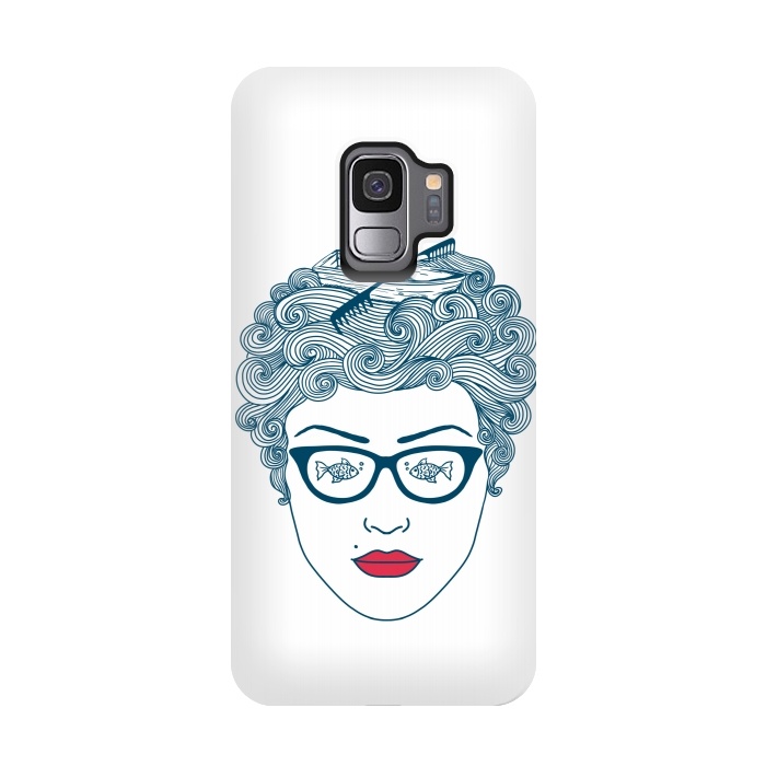 Galaxy S9 StrongFit Lady Ocean by Coffee Man
