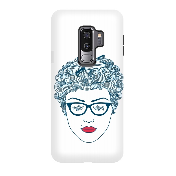 Galaxy S9 plus StrongFit Lady Ocean by Coffee Man