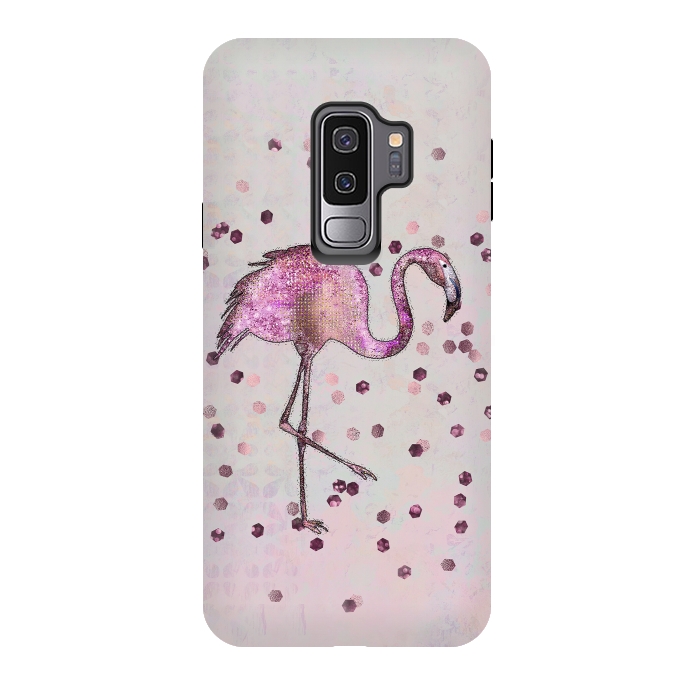Galaxy S9 plus StrongFit Glamorous Flamingo by Andrea Haase