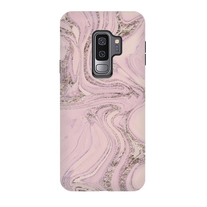 Galaxy S9 plus StrongFit Glamorous Sparke Soft Pink Marble 2 by Andrea Haase