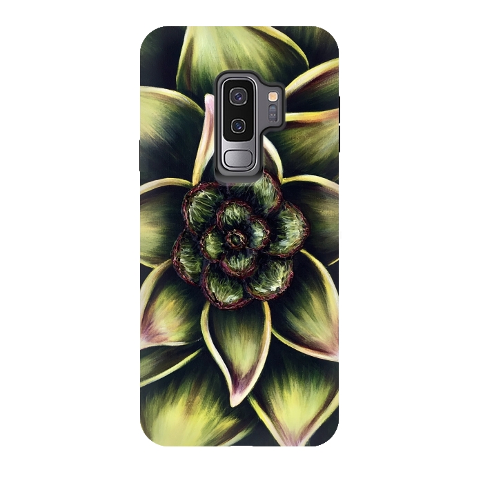Galaxy S9 plus StrongFit Succulent by Denise Cassidy Wood