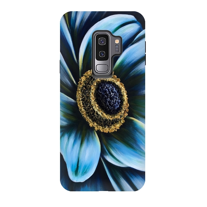 Galaxy S9 plus StrongFit Blue Cosmos by Denise Cassidy Wood