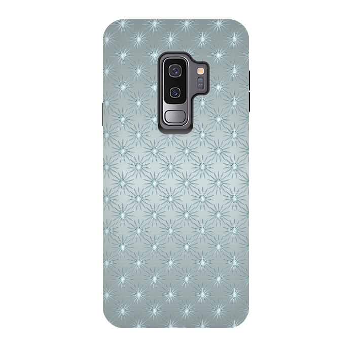 Galaxy S9 plus StrongFit Turquoise Star Pattern by Andrea Haase