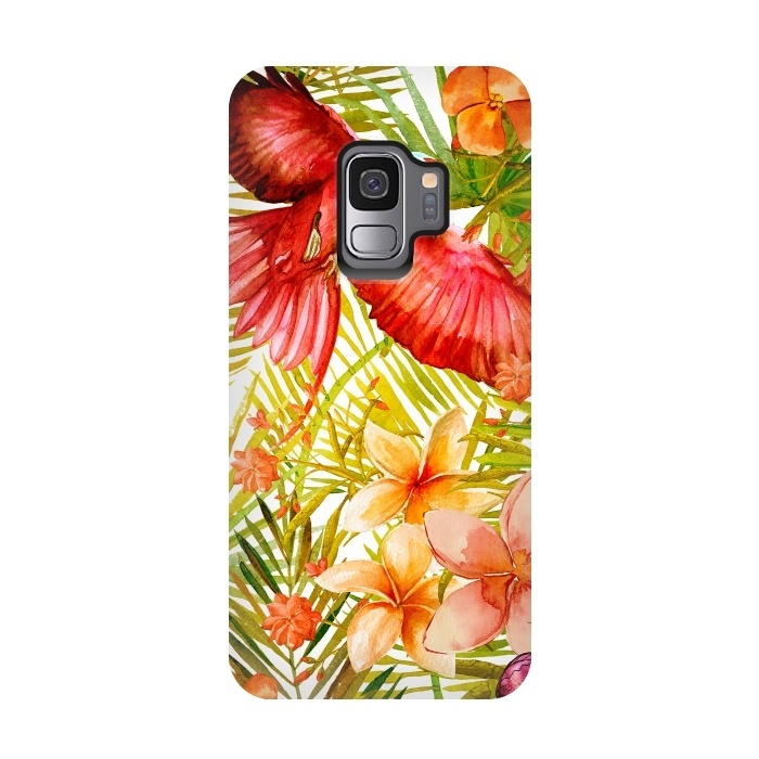 Galaxy S9 StrongFit Tropical Bird in Jungle by  Utart