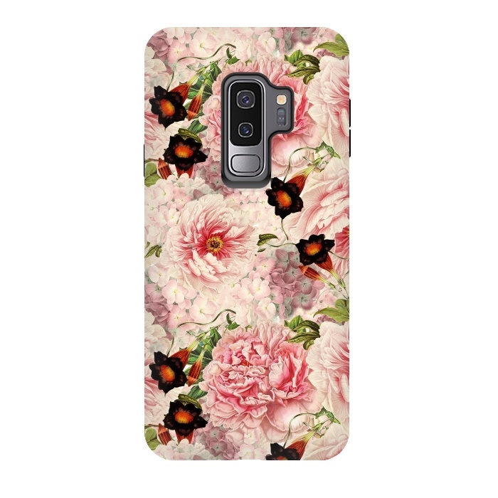 Galaxy S9 plus StrongFit Victorian Vintage Roses by  Utart