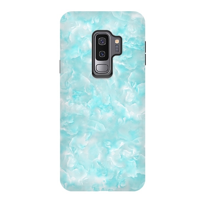 Galaxy S9 plus StrongFit Trendy Blue Mother of Pearl Texture by  Utart