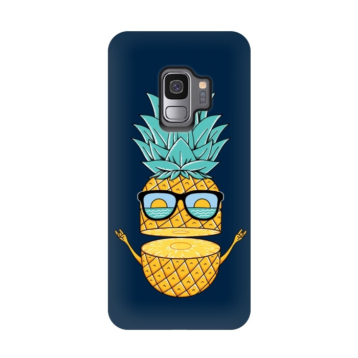 Galaxy S9 StrongFit Pineapple Sunglasses Blue by Coffee Man